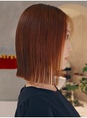20代30代40代ベージュ暖色系カラー大人ボブ透明感小顔