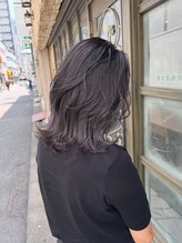 シャル オカチマチ 上野御徒町(shalu)&nbsp;ミディアムレイヤー　ラベンダーグレー