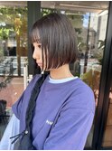 【iFY 大川】透け感bob×ブラウンカラー