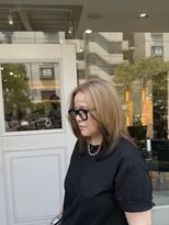 タイドヘア 茨木店(TIDE HAIR)&nbsp;ベージュ×ブラック　エンドカラー