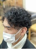 前髪/マッシュウルフ/インナーカラー/北越谷/パーマ/ショート