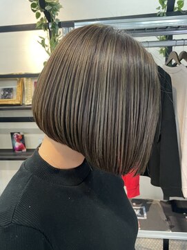 立体感【ハイライトボブ】