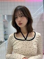 ロンドルーチェ 心斎橋(Lond luce)&nbsp;ダークアッシュ/ミディアムレイヤーカット［髪質改善/縮毛矯正］