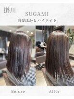 スガミ(SUGAMI)&nbsp;白髪ぼかしハイライト