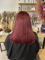 ヴェルア 四条烏丸 四条大宮(Velua)&nbsp;ブリーチカラー 暖色カラー ワインレッド