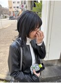 ブルーブラックカラー×ハイライト