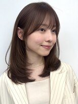 ガーデントウキョウ(GARDEN Tokyo)&nbsp;ミディアムレイヤー/ワンカール/顔まわりカット/透明感カラー