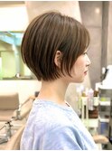 平日お得クーポンあり カラー ボブ 前髪 ショート カラー