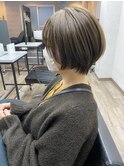 ショートヘア(似合わせショートカット)×アッシュベージュ