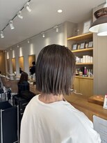 トリート 浦安店(TREAT)&nbsp;切りっぱなしボブ×マロングレージュ