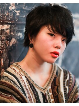 ニコヘアー(niko hair) ネイビーショート▽LINEID@vey3047y