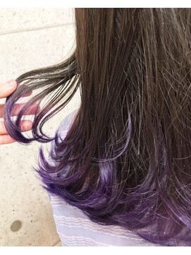 ヘアテリア リュウ 大塚(hair teria ryu) 毛先カラーバイオレット【ryu 大塚　北口】