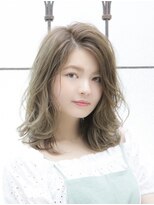 ロンドプロフィール 浦和(Lond profil)&nbsp;【Lond 橋本】ふんわりカールのハイトーン×ミディアム