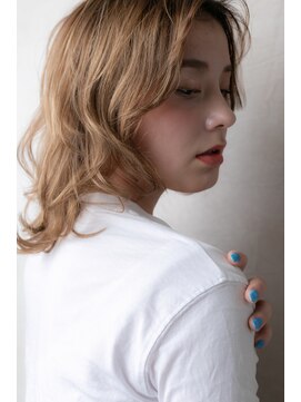 カバーヘア ブリス 川口(COVER HAIR bliss) 外国人風ハイライト流れるレイヤーウルフボブZ川口10代20代30代