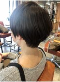 丸みのあるショートボブ