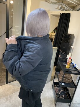 ラフ(LAFF) #黒髪#ボブルフ#ネビージュ#小顔#ワンレン