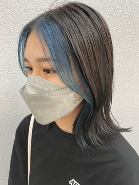 エイト 沖縄豊崎店(EIGHT toyosaki) 【EIGHT 豊崎】爽やかにターコイズブルーなフェイスフレーミング