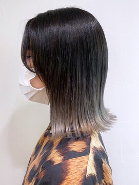 アイティーバイアルバム 松戸店(IT by ALBUM) グラデーションカラー_ショコラベージュボブルフ_ba340012