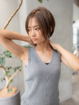 エースハバナ 渋谷(1 HAVANA) ヌーディカラー/小顔ヘア/大人ボブ／丸みショート／渋谷