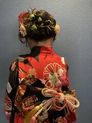 《Kubu hair》七五三生花アレンジ