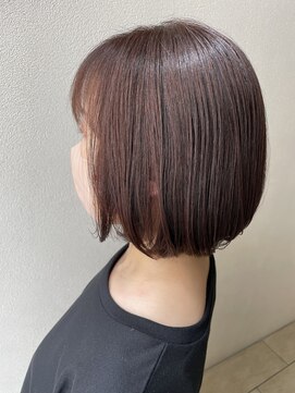 オウルヘアー(Owl hair) 内巻きボブ/大人ボブ/ピンクグレージュ