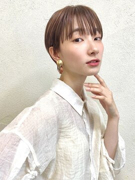 ハウスアンドヘアーワークス(House&Hair works) 前髪長め大人小顔ショート30代40代50代 藤沢