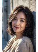 大人可愛い小顔前下がりボブ×ナチュラルボブ×ミニボブ