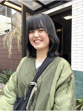 グリーン 表参道(green) 【MADOKA】ぷつっとボブ/ブルーブラック