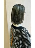 ハイライト抜きっぱなしボブ 20代30代40代50代