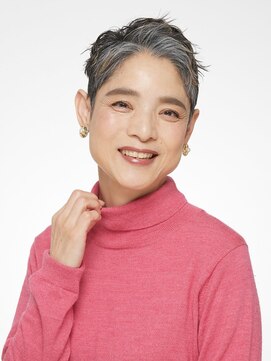 ステラ 木田余店 (stella) グレイヘアの方に◎褒められショートヘア