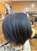 ショートボブデザインカラースタイル