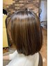 【白髪ぼかし★大人気】白髪ぼかし×カット+カラー+トリートメント ￥11000