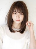 キュート◎韓国風レイヤーカット/シャギーマロンベージュ本厚木