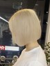 ホワイトブリーチ+髪質改善トリートメント+カット￥44000