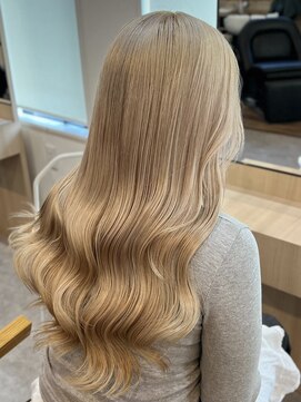 カラースタンド(COLOR STAND) ヘーゼルベージュミルクティーベージュ韓国風レイヤーミディアム