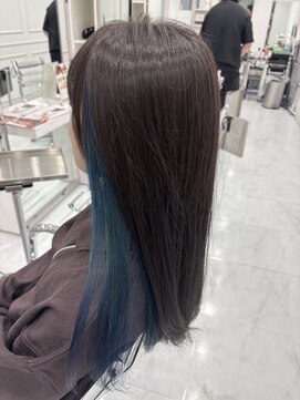 ブルー　インナーカラー