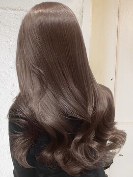 エノア 東京(ENORE) ロング|アッシュミルクティー|ブリーチなしダブルカラー