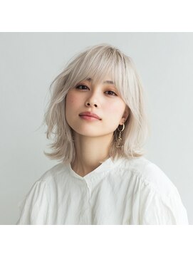 アンサ 藤森店(ANSA) 透明感ミルクティーベージュ×外ハネレイヤー