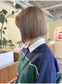 20代30代40代 ハイトーンボブ/イメチェン/グレージュ