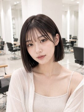 ネオリーブウリ 二子玉川店(Neolive uri) ホワイトグレージュミニウルフデジタルパーマチェリーブラウン