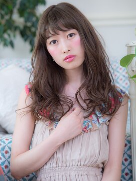 オーブ ヘアー ガーデン 渋谷店(AUBE HAIR garden) ほつれウェーブ×シースルーバング