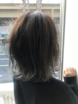 ルシア 東三国店(hair and make lucia) 外ハネボブ×シフォングレーグラデーション