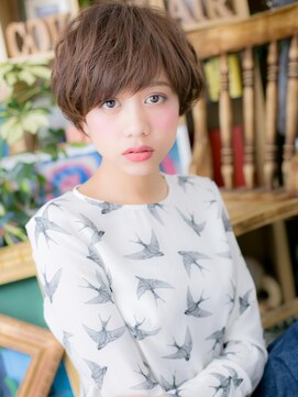 カバーヘア ブリス 上尾西口店(COVER HAIR bliss) ■アシンメトリー女っぷり小顔ショート10-23★上尾20代30代40代