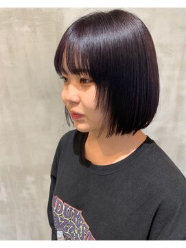 イル(ill) ボブ パープルカラー 艶髪