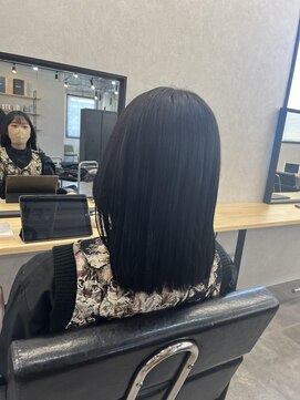 エル オオサカ 心斎橋店(L. OSAKA) ストレートボブ_チョコレートプリカール大人ガーリー_KO21