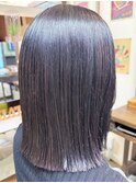 20代30代40代髪質改善カラーラベンダーアッシュ艶感ロブヘアー