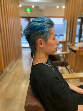 グランバイ アトリエドングリ(Grand × AtlierDonguri) お客様髪質改善データ1455（オーシャンブルー）