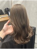 ブリーチなしグレージュ