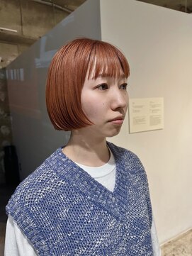 ノーム(norm) ワンレンボブ/オレンジブラウン