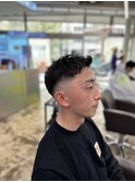 スキンフェードアップバング